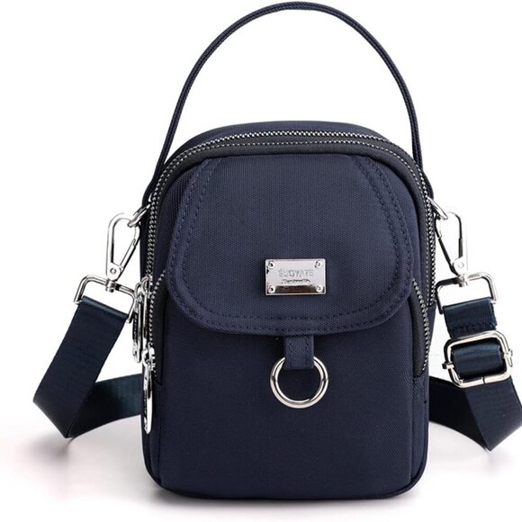 Accessories - Women Small Crossbody Bag Nylon Multi Pocket Shoulder Purse for Daily Use